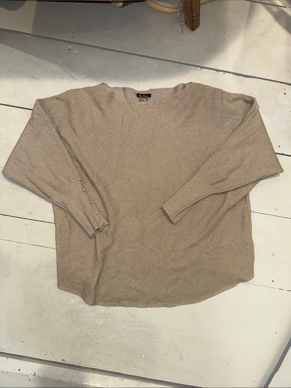 Vilebrequin Taupe Metallic Crewneck Sweater